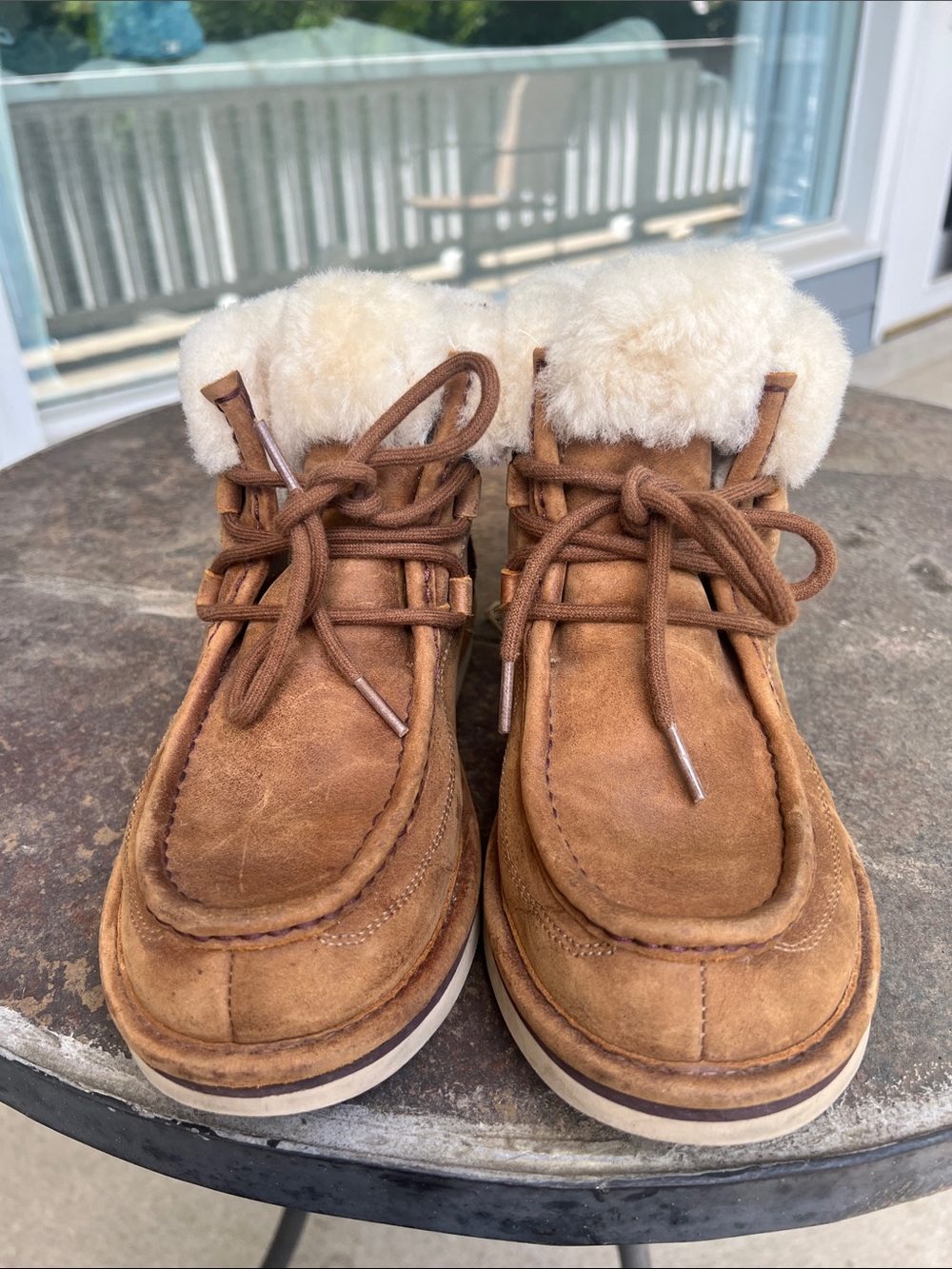 UGG Cypress 1007709 Chestnut moccasin Boots Womens Sz 7 Casual Or Winter - Picture 2 of 11